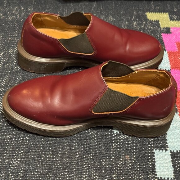 Dr. Martens Louis Gusset Slip-On Oxford Shoes, Oxblood, US M4/US L5/EU36/UK3 - Picture 4 of 16